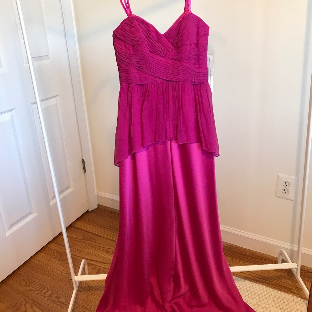 NWT - Aidan Mattox Magenta Dress (for prom/weddings/balls/parties, etc.)